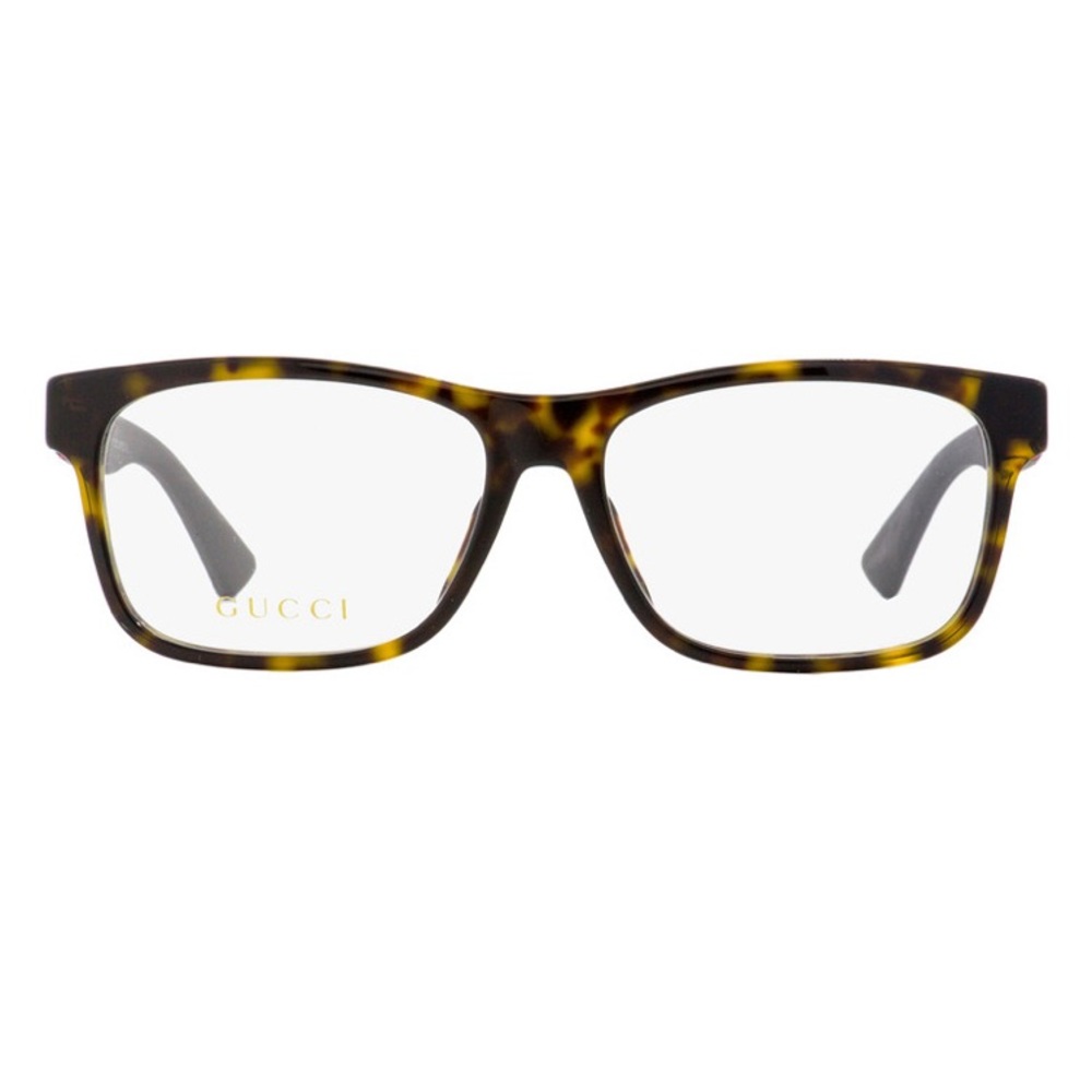 GUCCI RECTANGULAR EYEGLASSES GG0176OA 002 HAVANA 56MM 0176